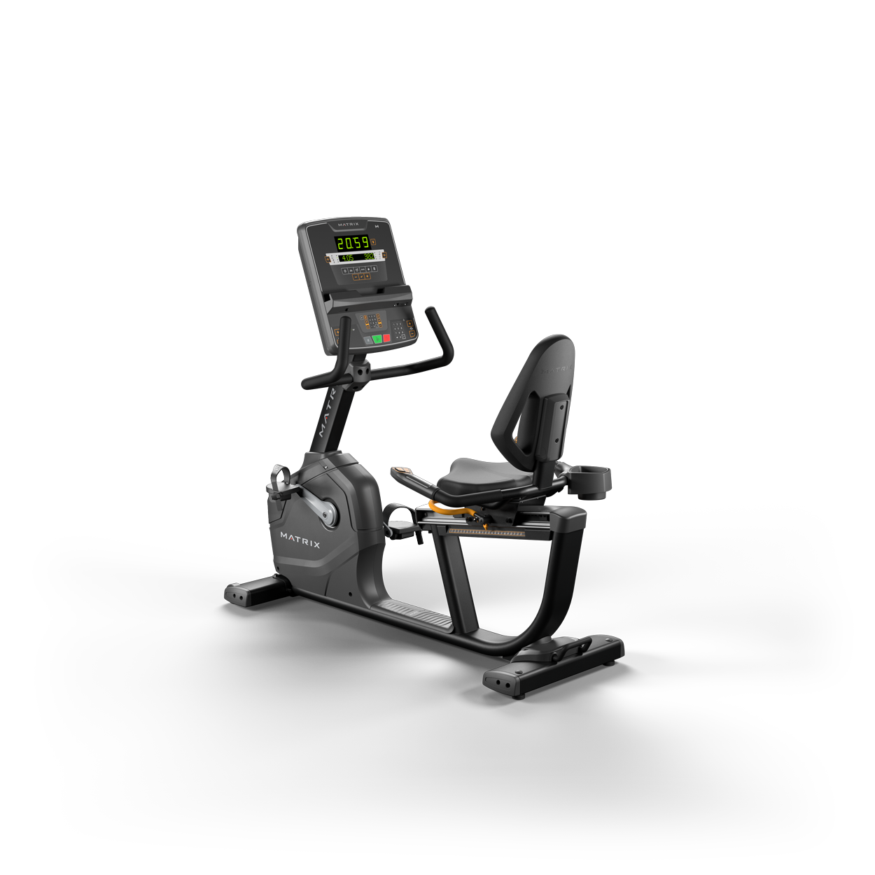 MX_ES recumbent cycle_LED_Matte Blk_hero-1250